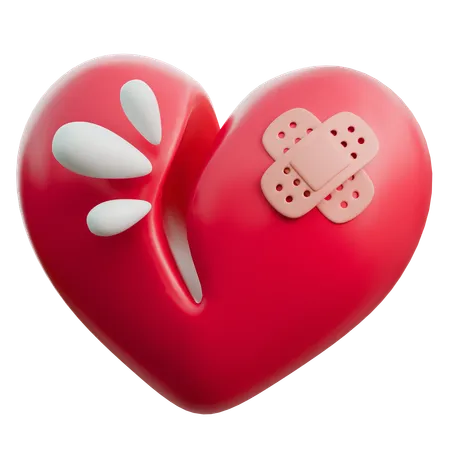 Broken Heart  3D Icon