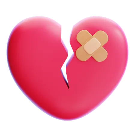 Broken Heart  3D Icon