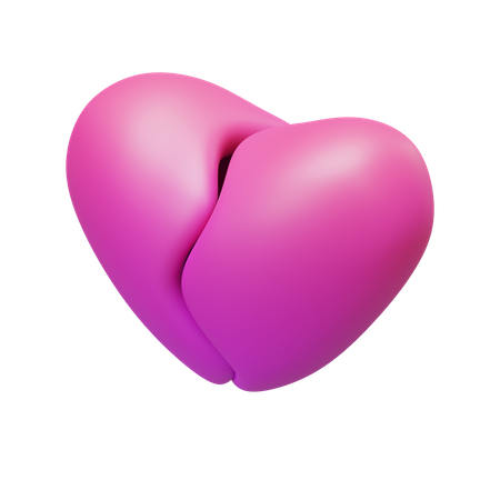 Broken Heart  3D Icon