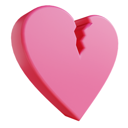 Broken heart  3D Icon