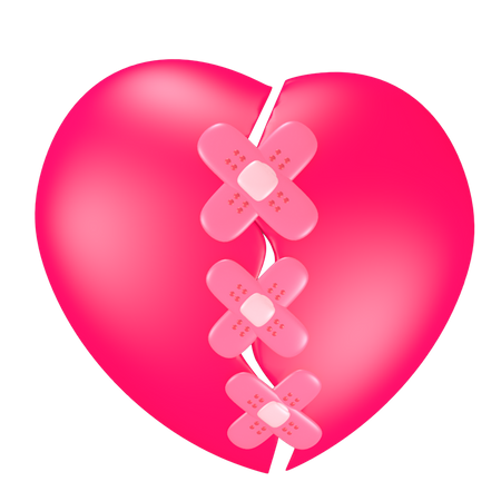 Broken Heart  3D Icon