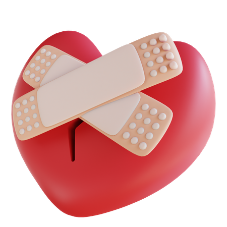 Broken Heart  3D Icon
