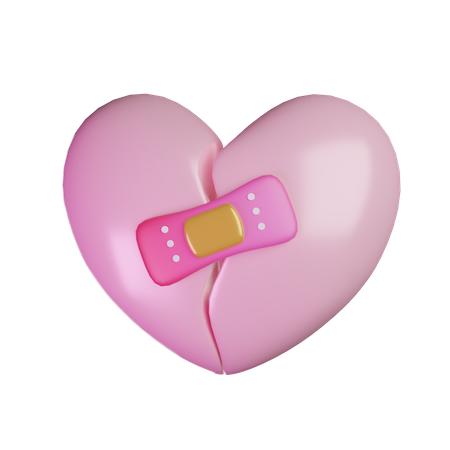 Broken Heart  3D Icon