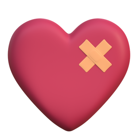 Broken Heart  3D Icon