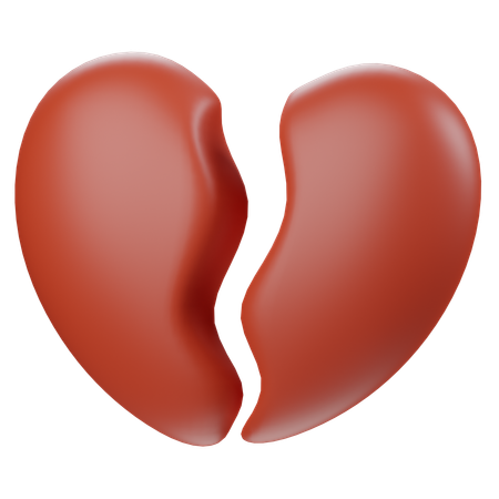 Broken Heart  3D Icon