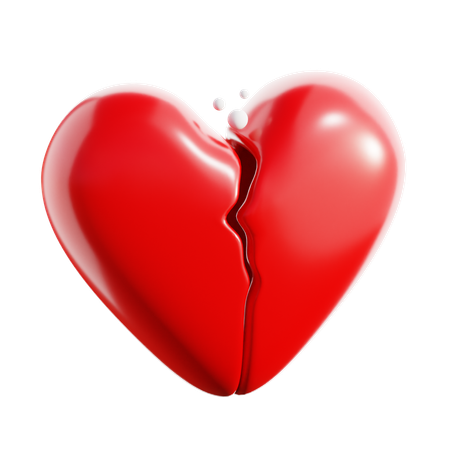 Broken Heart  3D Icon