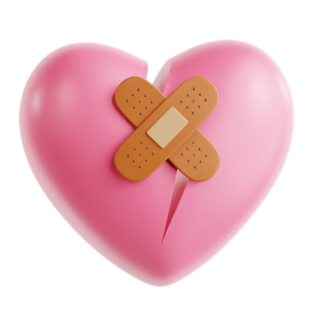 Broken Heart  3D Icon