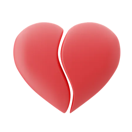 Broken Heart 3 D Illustration 3D Emoji