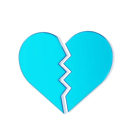 Broken heart  3D Icon