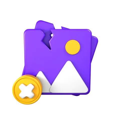 Broken Image  3D Icon