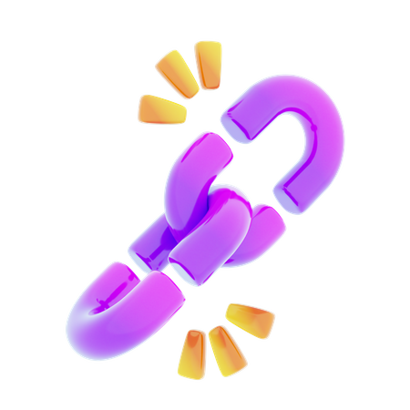 Broken Link  3D Icon