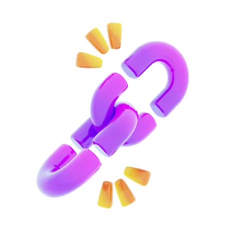 Broken Link  3D Icon