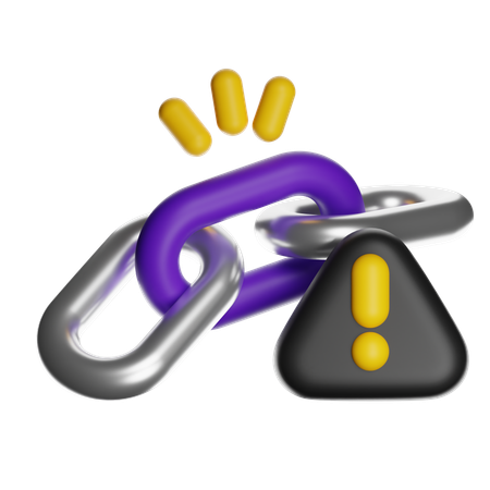 Broken Link  3D Icon