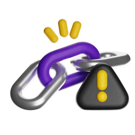 Broken Link  3D Icon