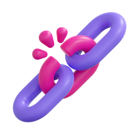 Broken Link  3D Icon