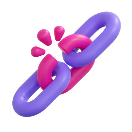 Broken Link  3D Icon