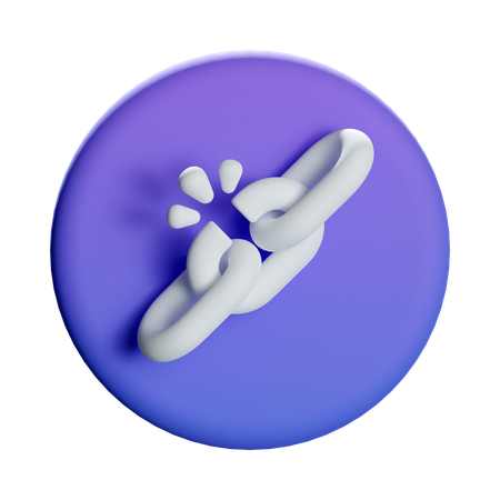 Broken Link  3D Icon