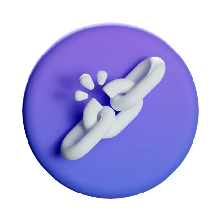 Broken Link  3D Icon