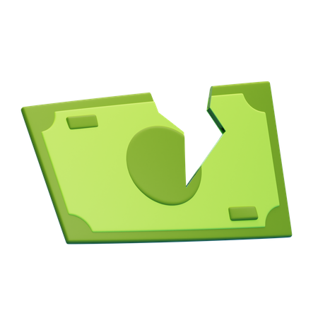 BROKEN MONEY  3D Icon