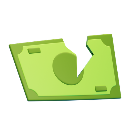 BROKEN MONEY  3D Icon