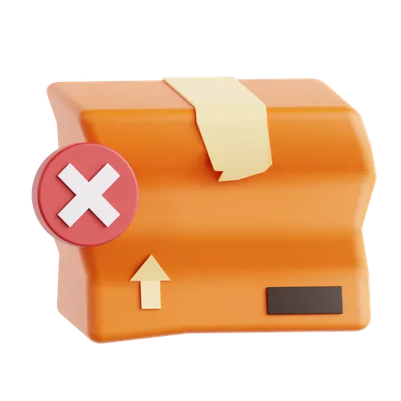 Broken Package  3D Icon