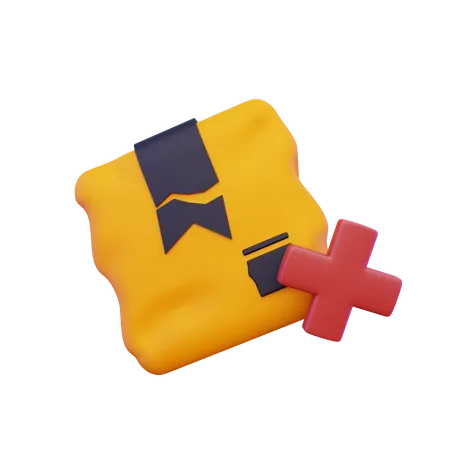 Broken Package  3D Icon