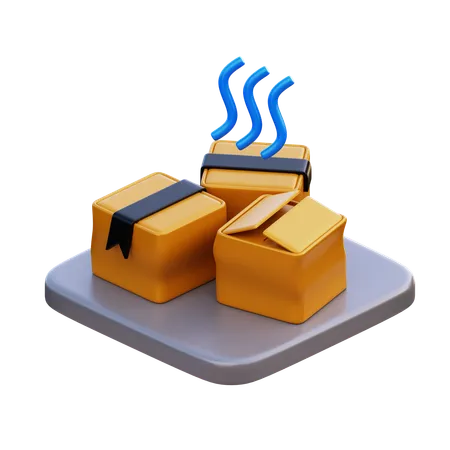 Broken Package  3D Icon