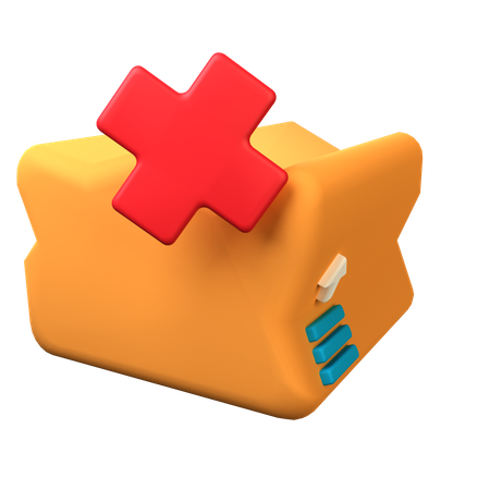 Broken Package  3D Icon