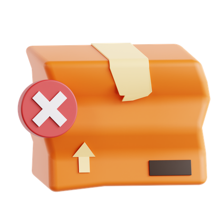 Broken Package  3D Icon