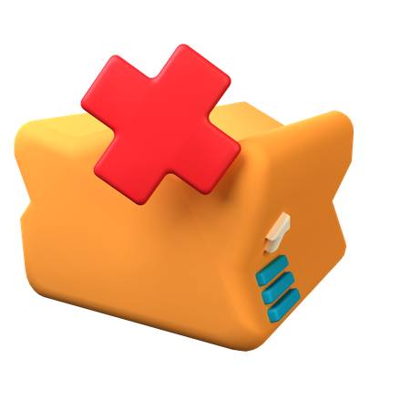 Broken Package  3D Icon