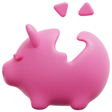 Broken Savings  3D Icon