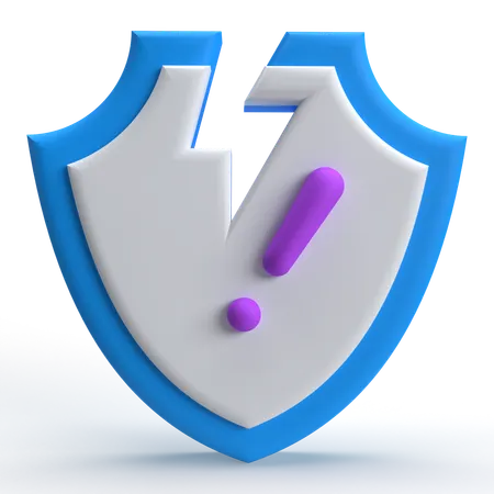 壊れた盾  3D Icon