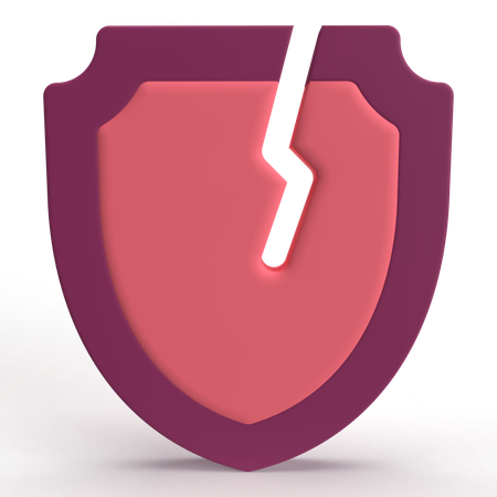 Broken Shield  3D Icon