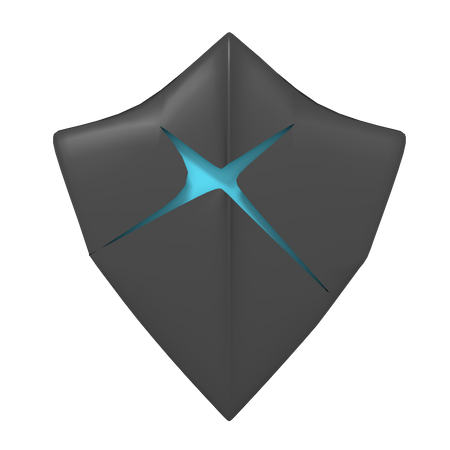 Broken Shield  3D Icon