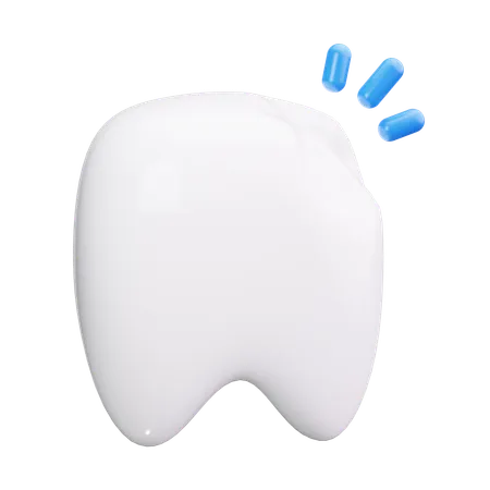 Broken Tooth  3D Icon