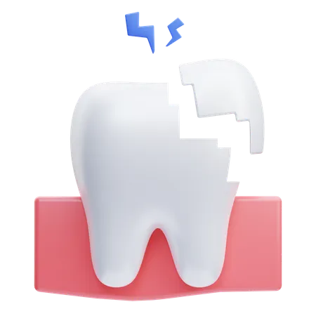 Broken Tooth  3D Icon