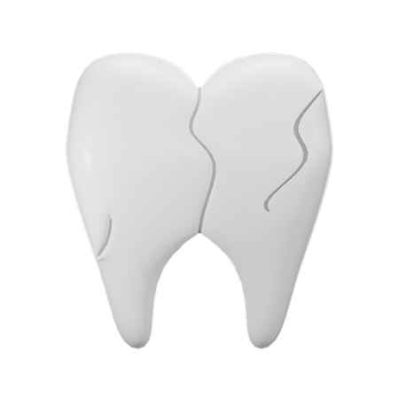 Broken Tooth  3D Icon