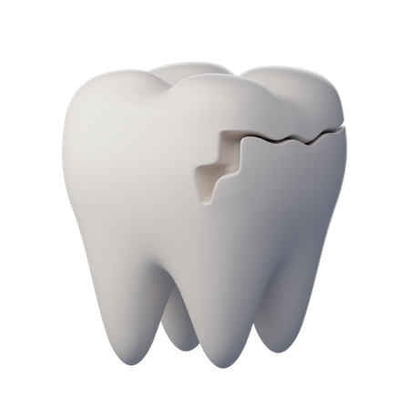 Broken Tooth  3D Icon