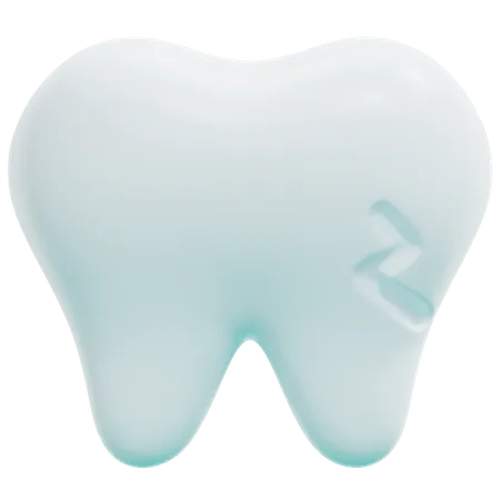 Broken Tooth  3D Icon