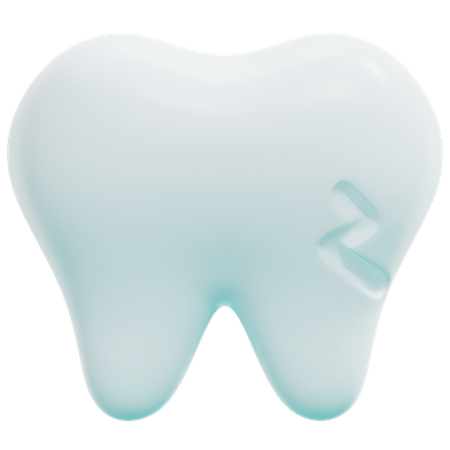 Broken Tooth 3D Icon