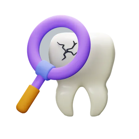 Broken Tooth  3D Icon