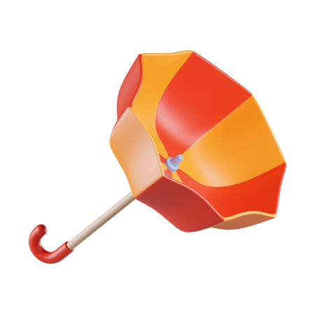 Broken Umbrella  3D Icon