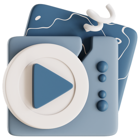 Broken Video  3D Icon