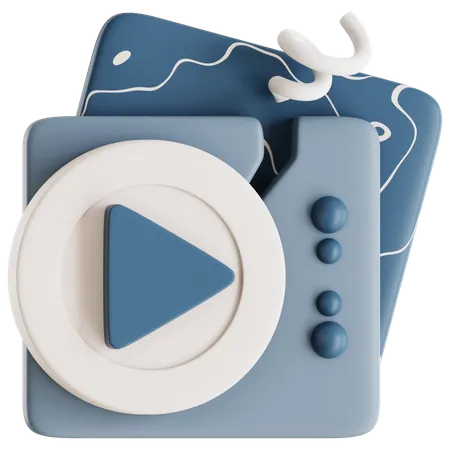 Broken Video  3D Icon