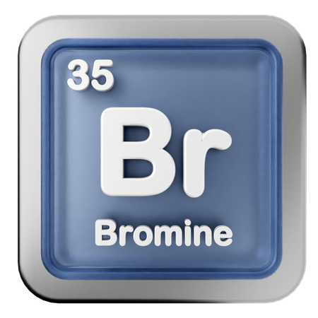 Brom-Periodensystem  3D Icon