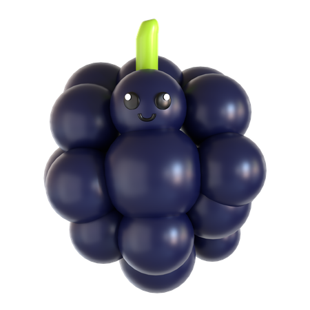 Brombeere  3D Icon