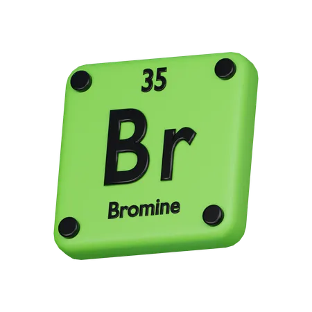 Bromine Element 3 D Icon 3D Icon