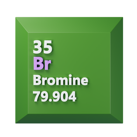 Bromine  3D Icon