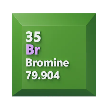 Bromine  3D Icon