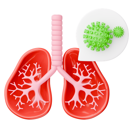 Bronquitis  3D Icon